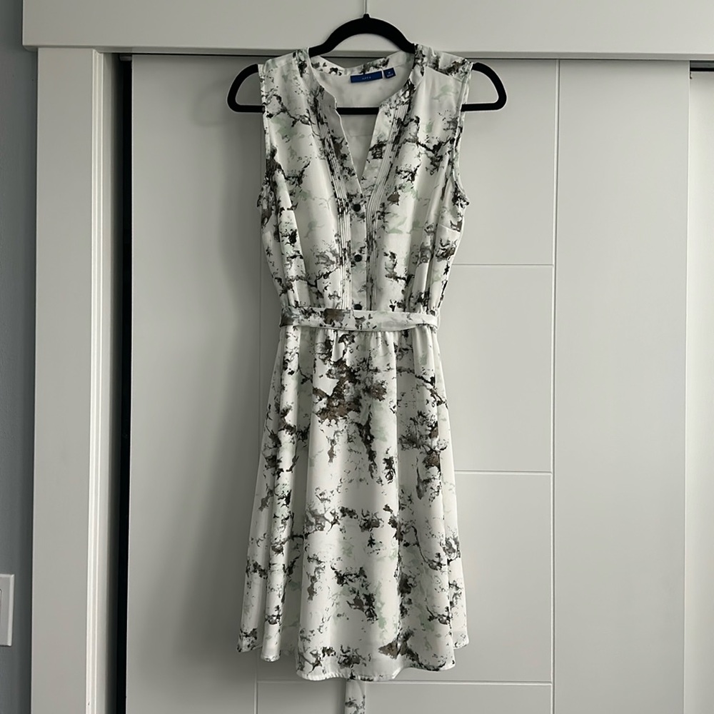 APT9 White Floral Tank Dress